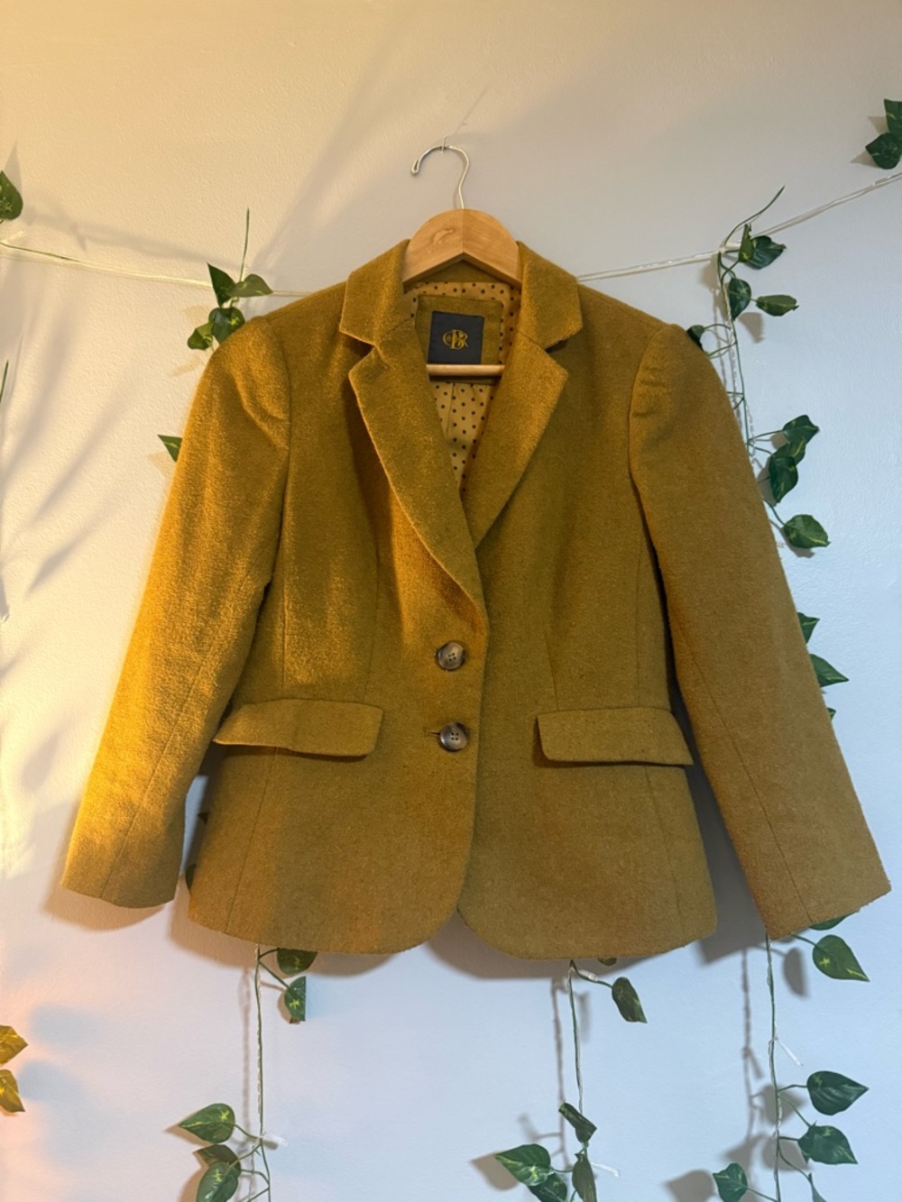 Vintage Wool Womens Blazer Lightweight Jacket - Picture 2 of 5